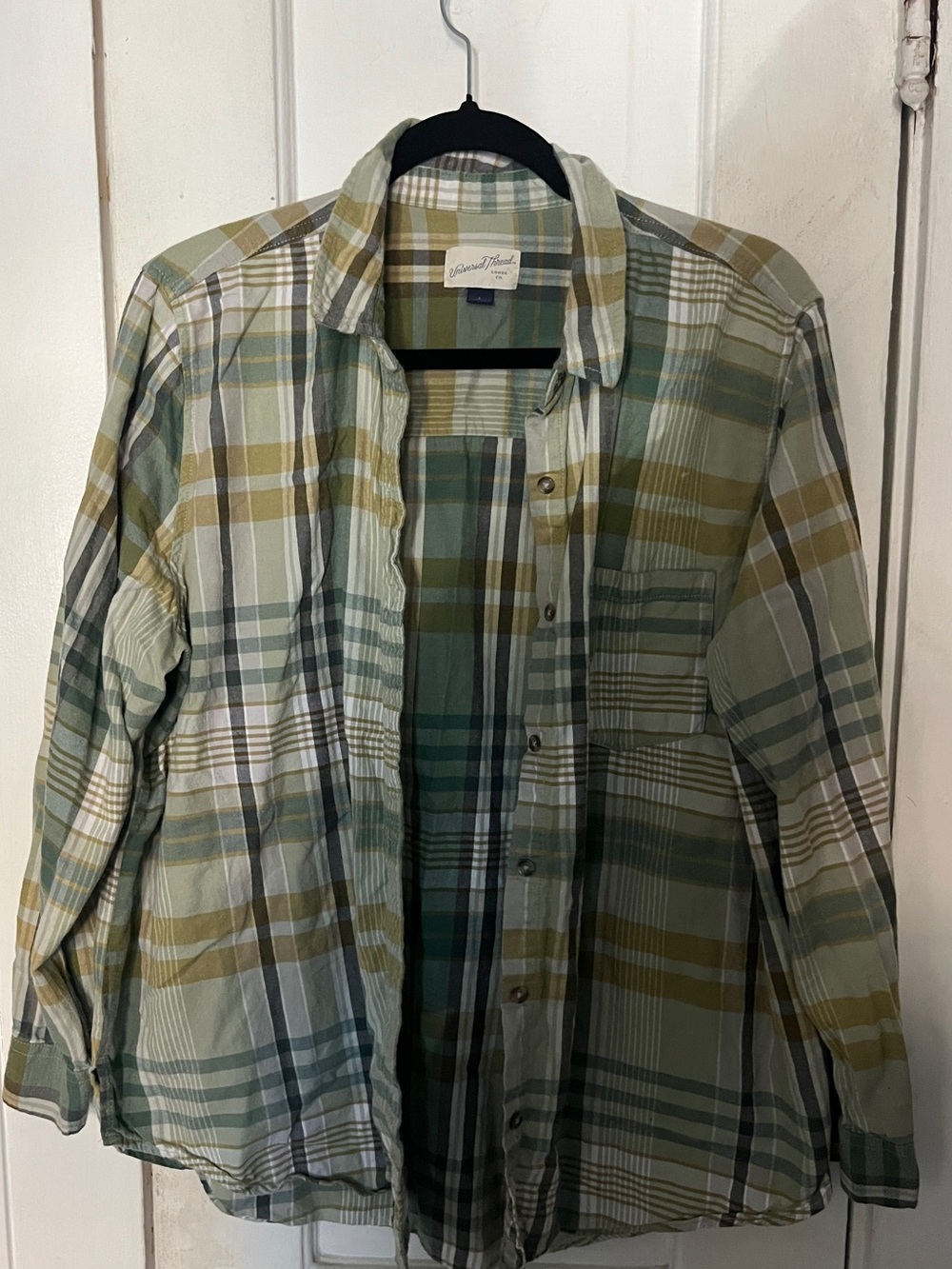 Universal Thread Green Plaid Lightweight Shirt Jacket